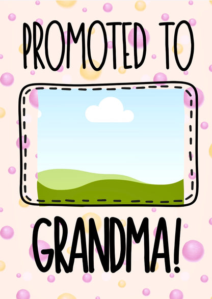 Promoted To Grandma - Greeting Card