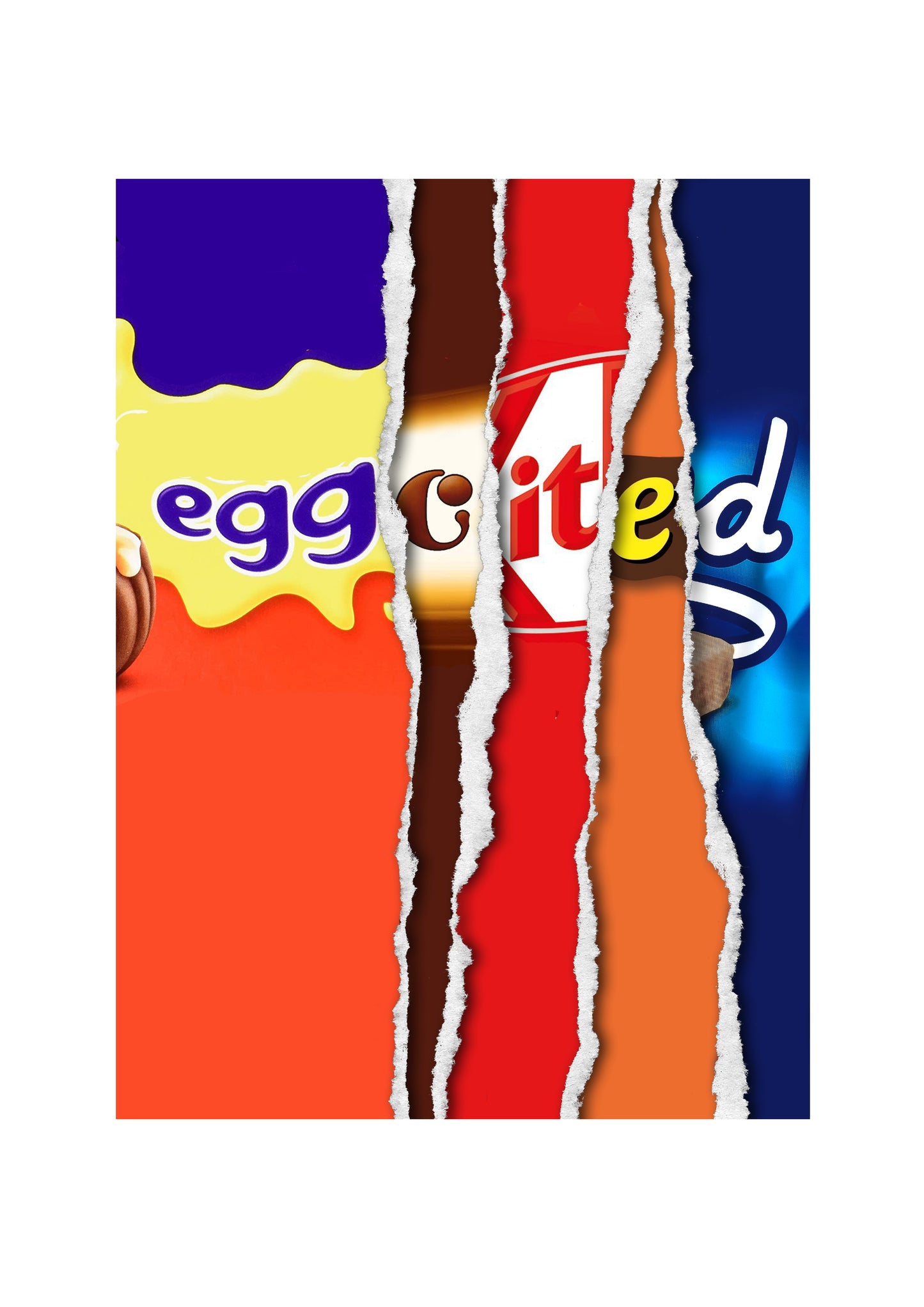 Eggcited - Easter Chocolate Bar Wrapper