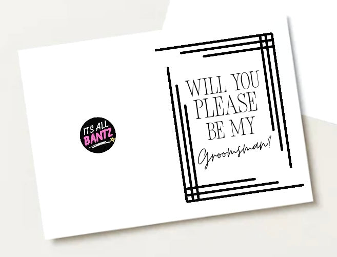 Be My Groomsman? -  Greeting Card