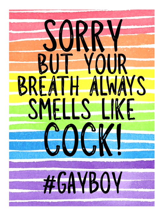 Cock Breath -  Greeting Card