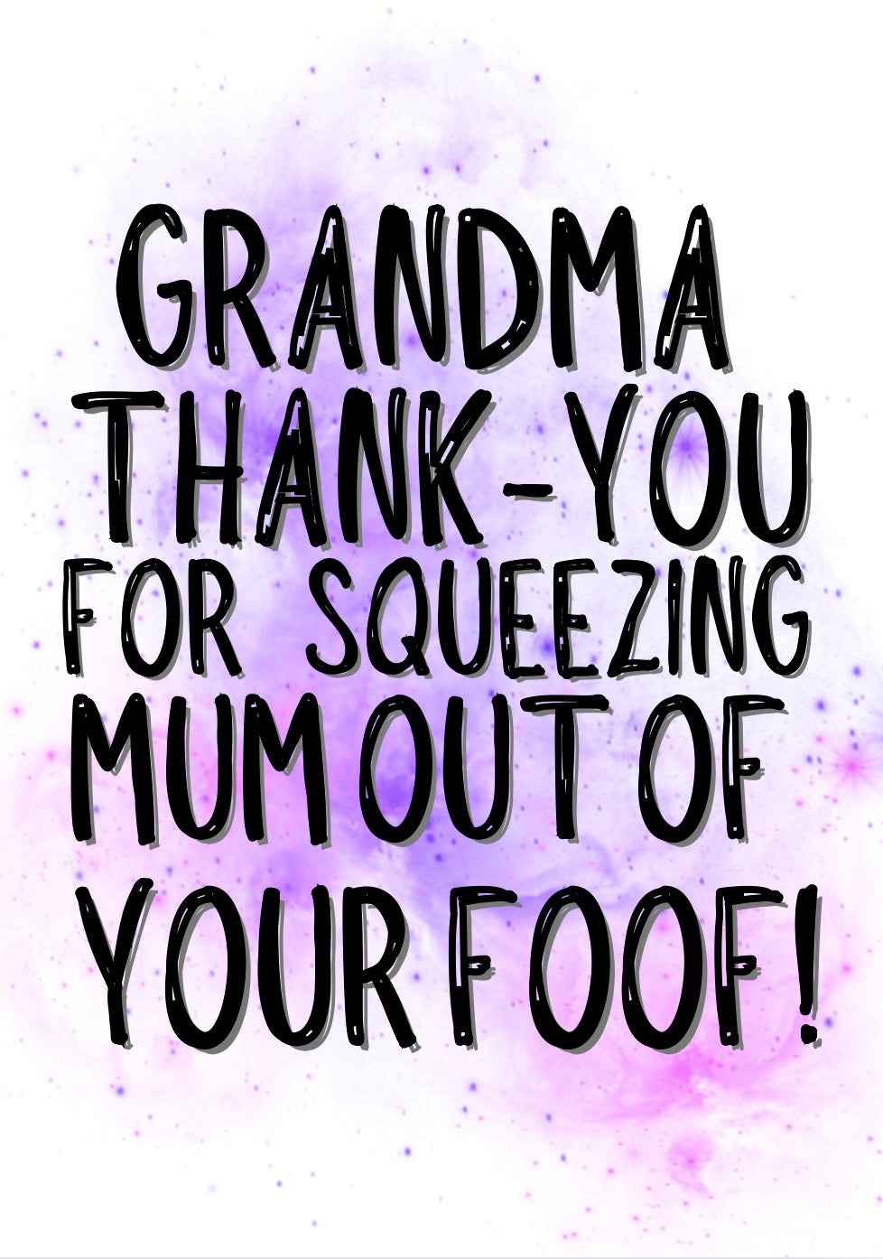 Grandma Thank You - Greeting Card