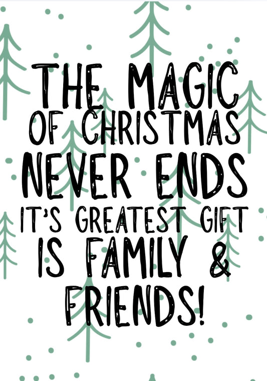 The Magic Of Christmas -  Greeting Card