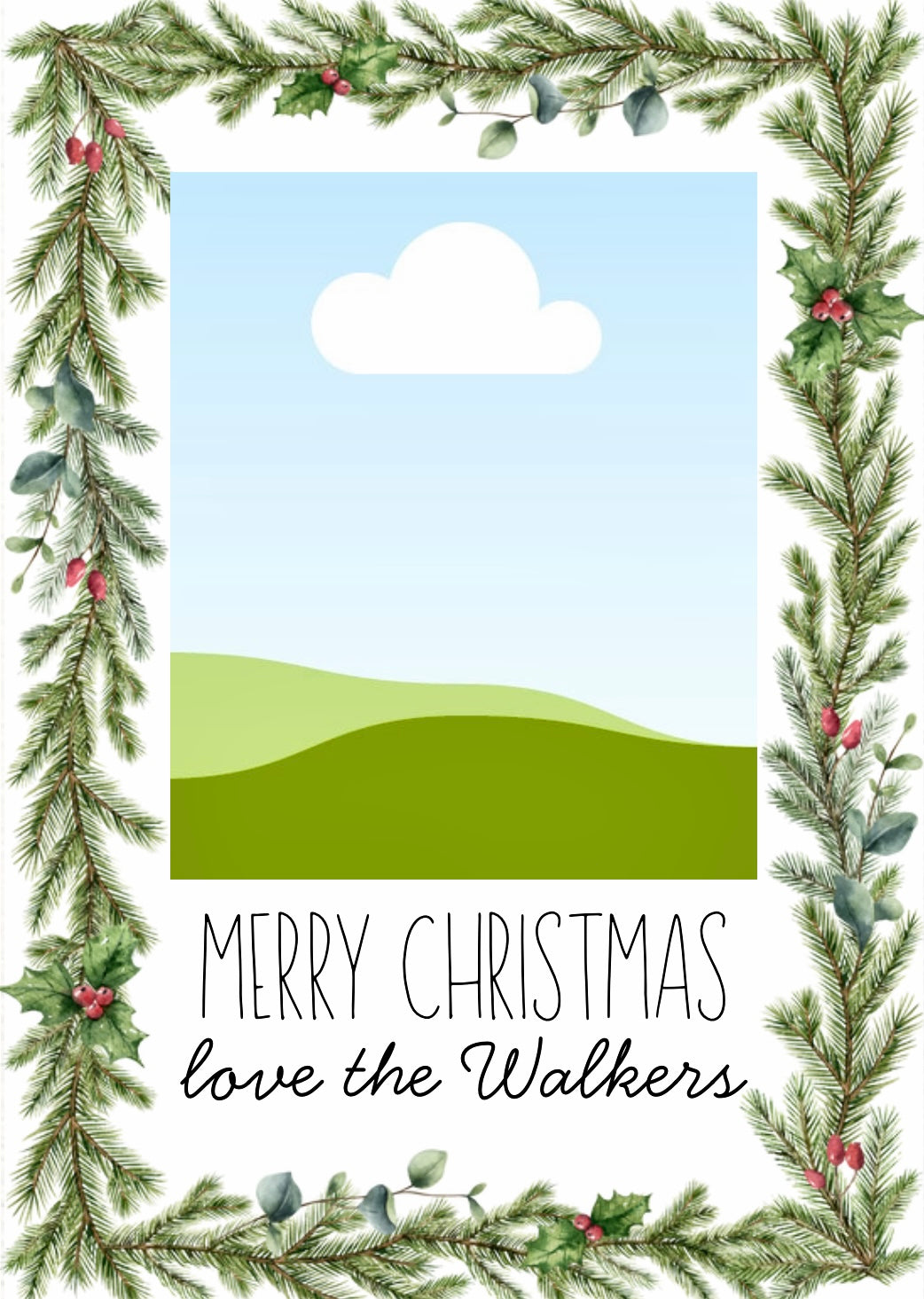 Merry Christmas Foliage - Greeting Card