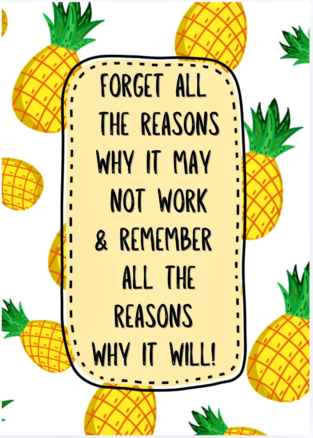 Reasons It’ll Work -  Greeting Card