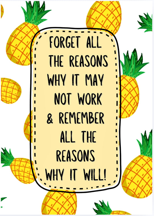 Reasons It’ll Work -  Greeting Card
