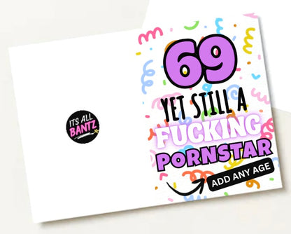 Still A Fucking Pornstar -  Birthday Card