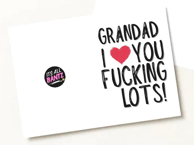 Grandad Love You Lots - Greeting Card