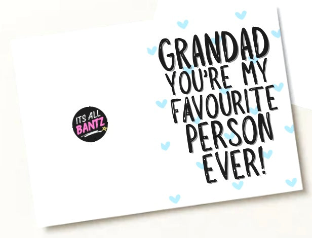 Grandad My Favourite - Greeting Card