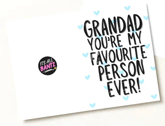 Grandad My Favourite - Greeting Card