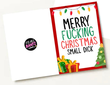 Christmas Small Dick -  Greeting Card