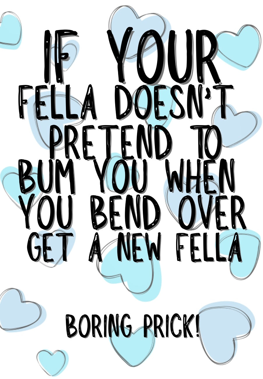 Bending Over - Greeting Card