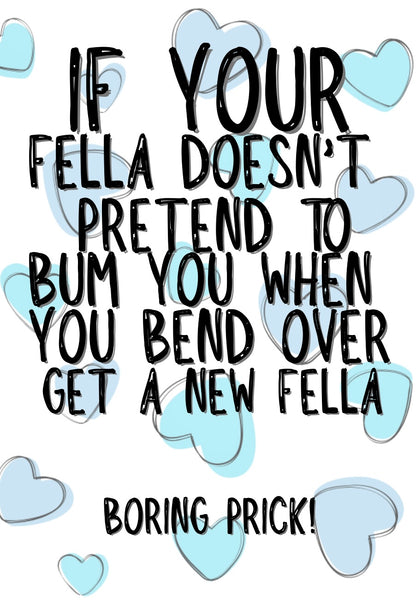 Bending Over - Greeting Card