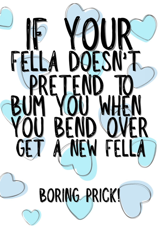 Bending Over - Greeting Card