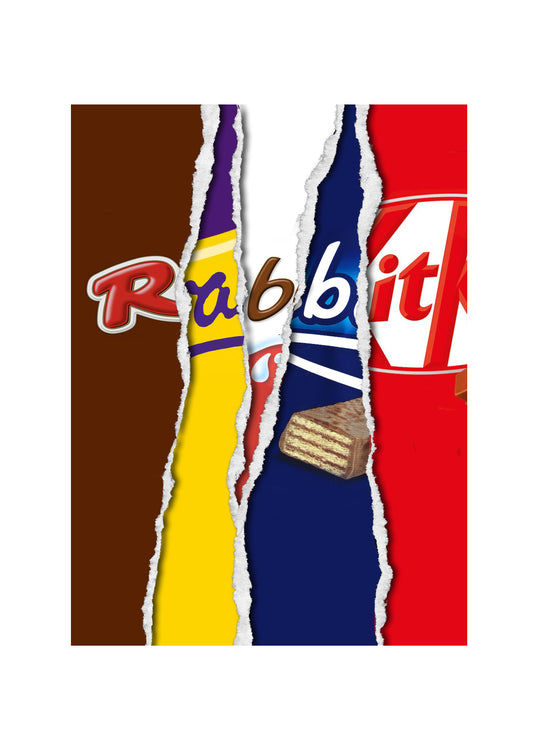 Rabbit - Easter Chocolate Bar Wrapper