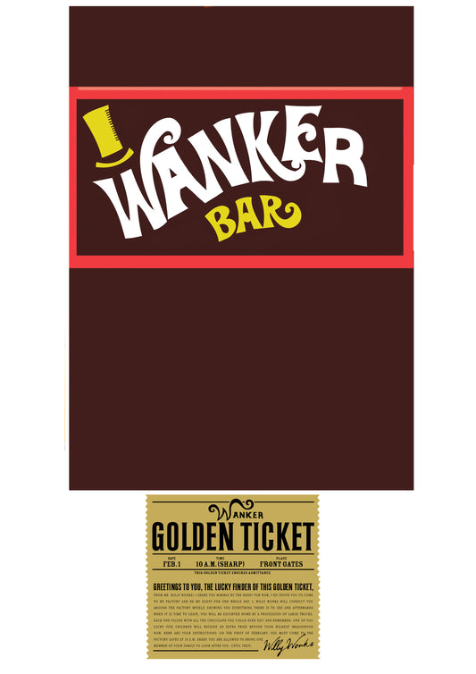 Wanker Bar - Chocolate Bar Wrapper