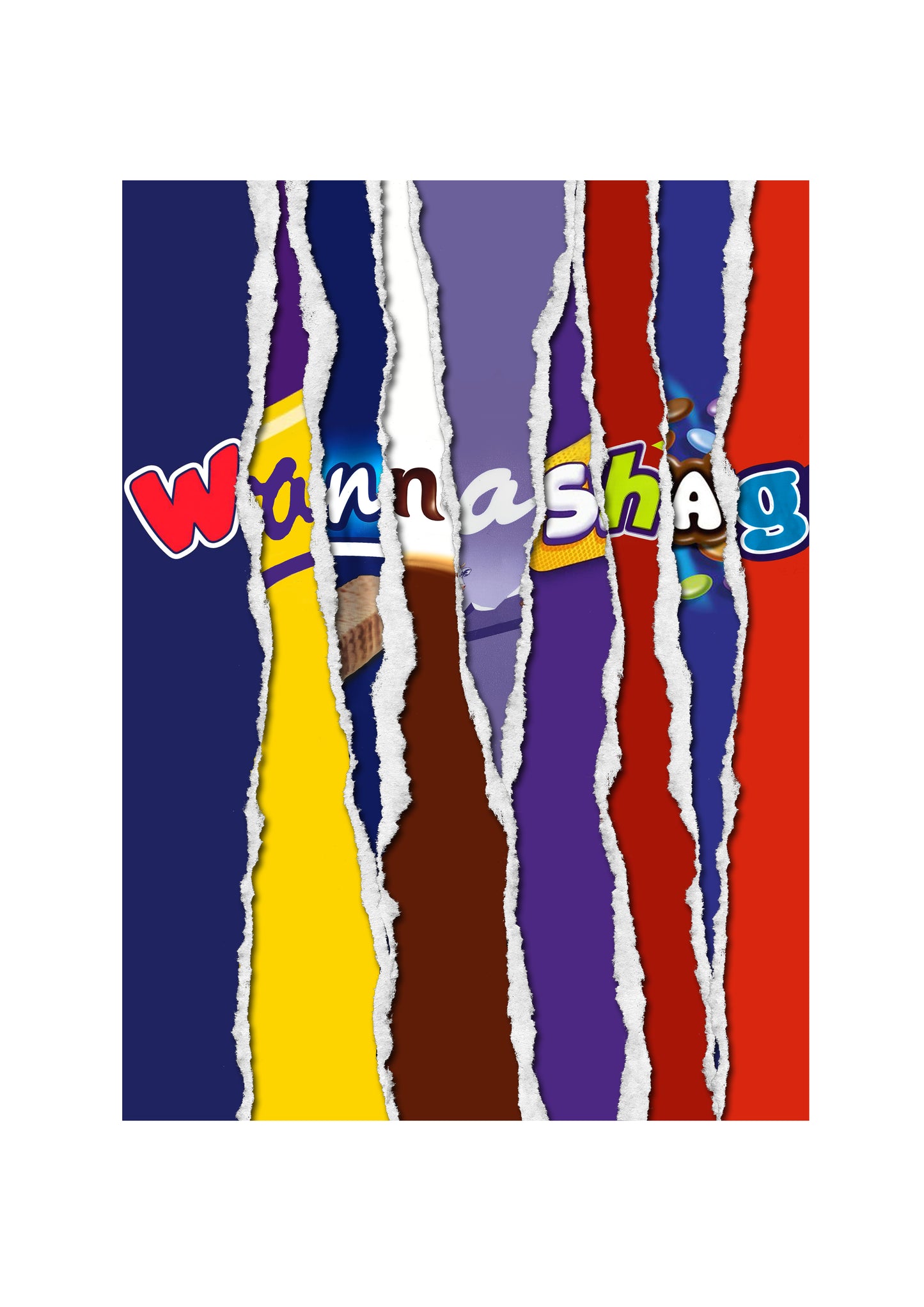 Wanna Shag - Chocolate Bar Wrapper