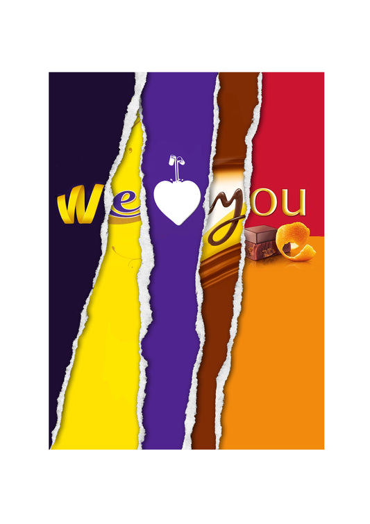 We Heart You - Chocolate Bar Wrapper