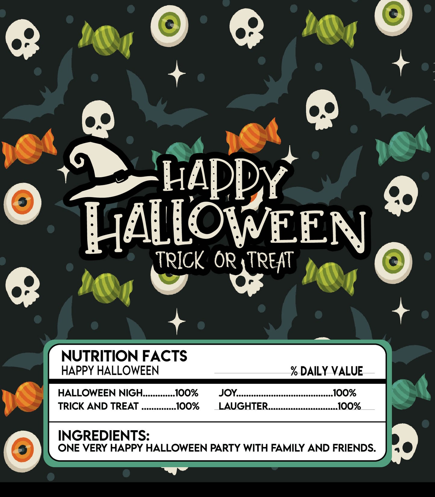 Halloween Bundle - Chocolate Bar Wrapper