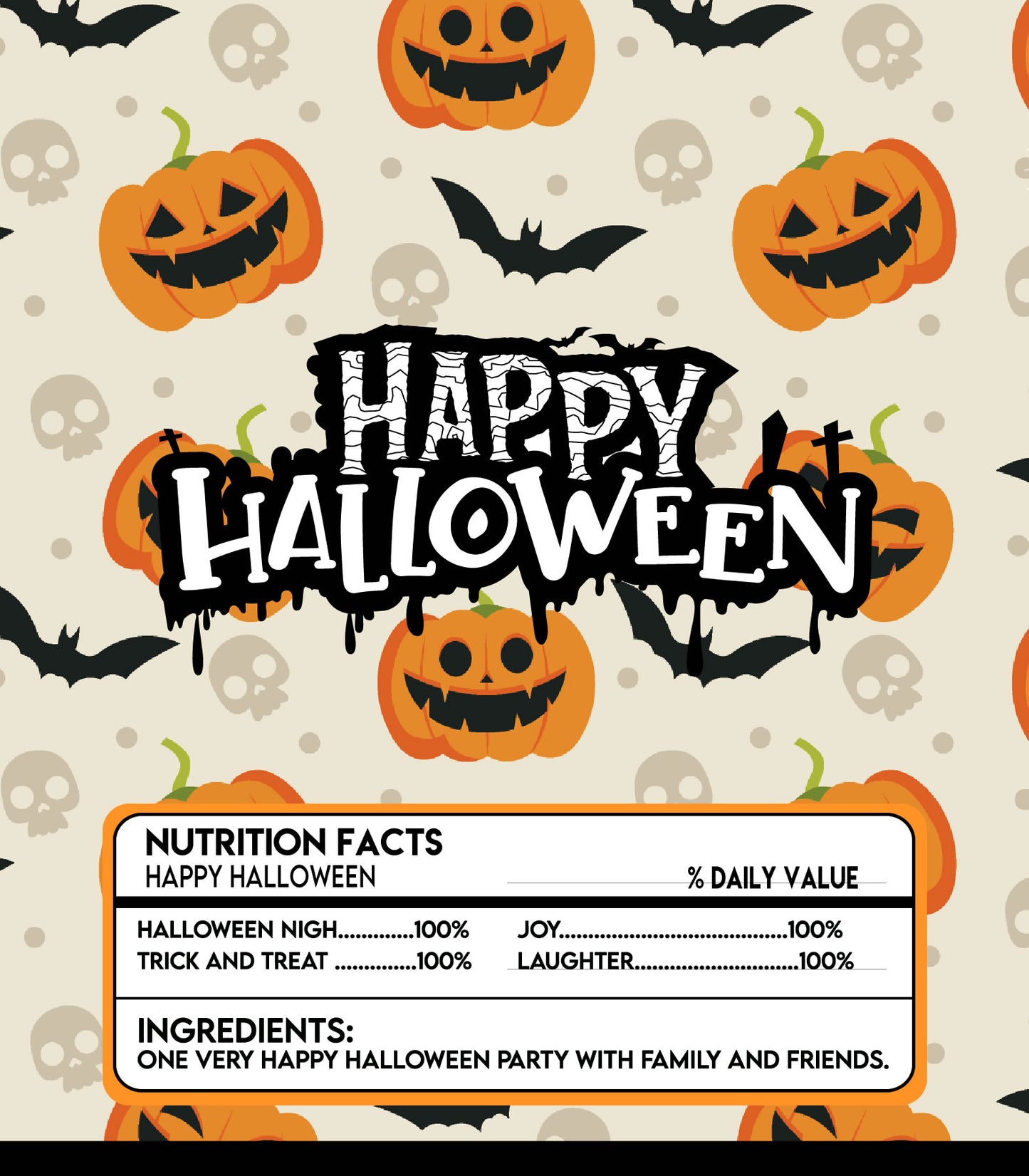 Halloween Bundle - Chocolate Bar Wrapper