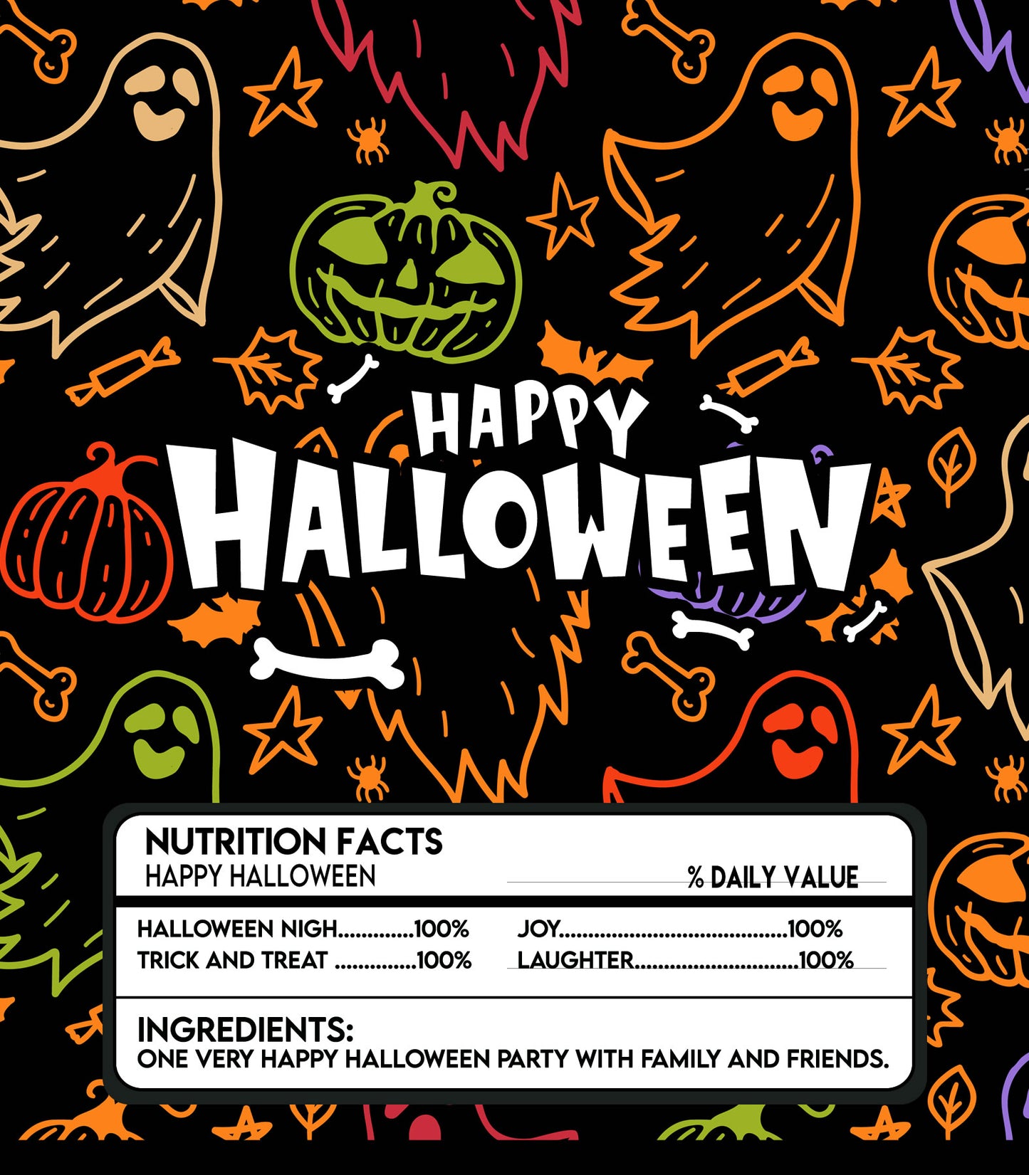 Halloween Bundle - Chocolate Bar Wrapper